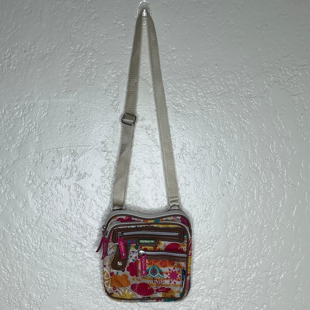 Lily Bloom Gigi Crossbody Graphic Purse Women Spring‎ Shower Zipper Bag